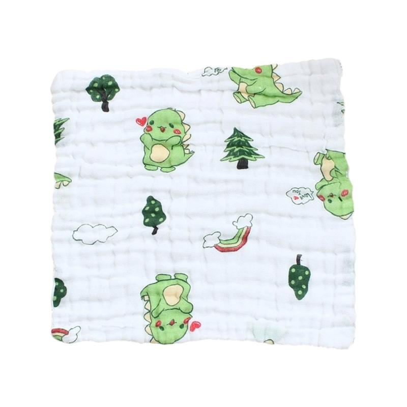 Cotton Baby Burp Cloth Soft and Breathable Newborns Washcloth for Teething Time Gentle Skin Care 30x30cm