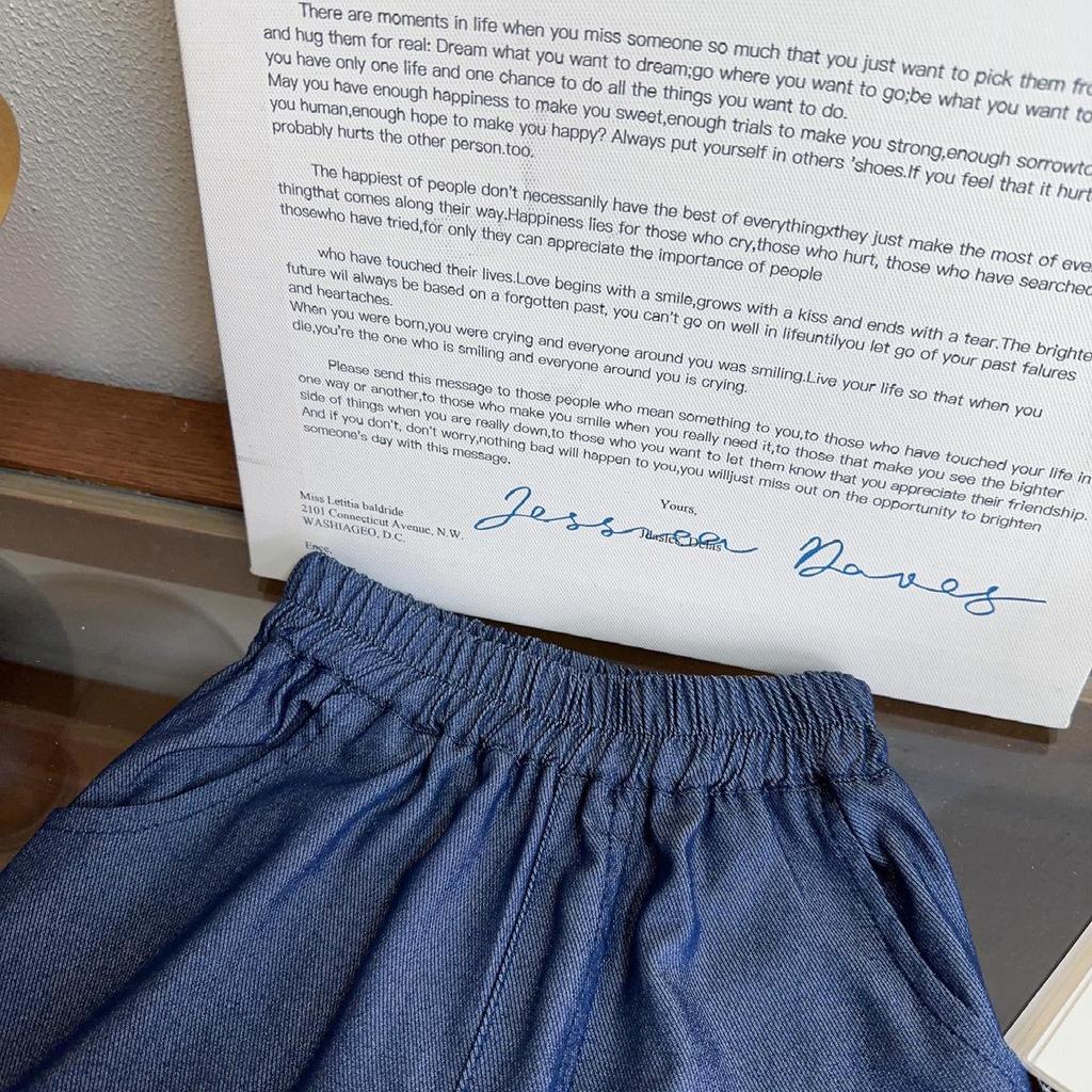 Girls' Korean Summer Fashion: Sleeveless Top & Wide-Leg Jeans Set