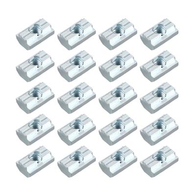 Zinc Plated Carbon Steel Sliding T Slot Nut for Aluminum Profile Accessories (M8)