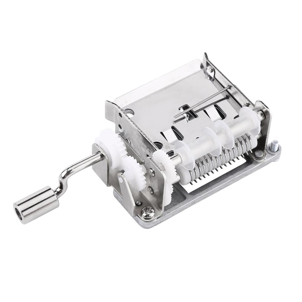 DIY Tune Hand Crank 15 Note Music Box Movement   Hole Puncher   20 Paper Tapes