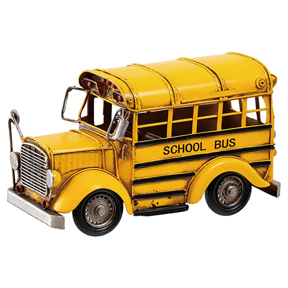 

HEADS Interior Decoration W265×D125×H165mm Yellow 1 pc. Interior Tin School Bus HEADS BRZ-INT17 жёлтый