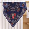 New ethnic style decoration Yunjin forging small scarf elegant small floral silk scarf women's versatile small square scarf