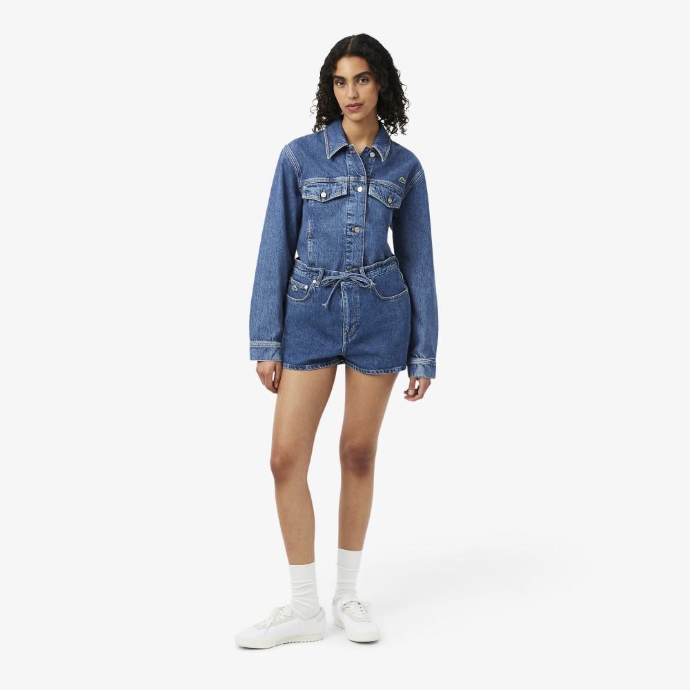 [Lacoste] Women s Denim String Shorts FF0199-56G36L 34