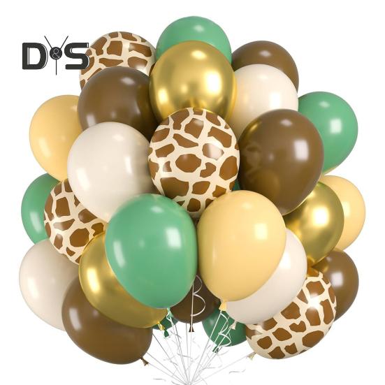 

60 шт. праздничных воздушных шаров 12 дюймов, металлические латексные конфетти, воздушные шары с лентой для украшения дня рождения, детского душа, свадьбы I