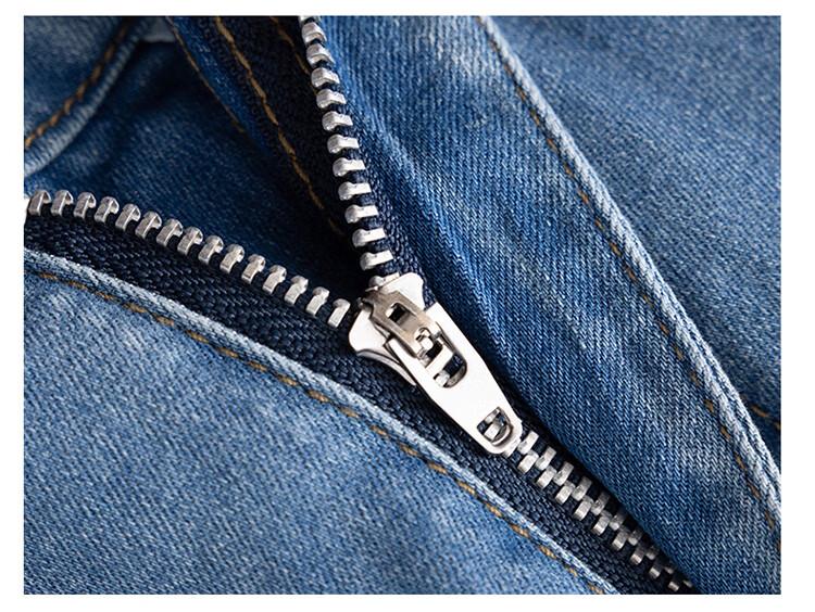 Women's High-Waist Lightweight Denim Casual Ankle Pants