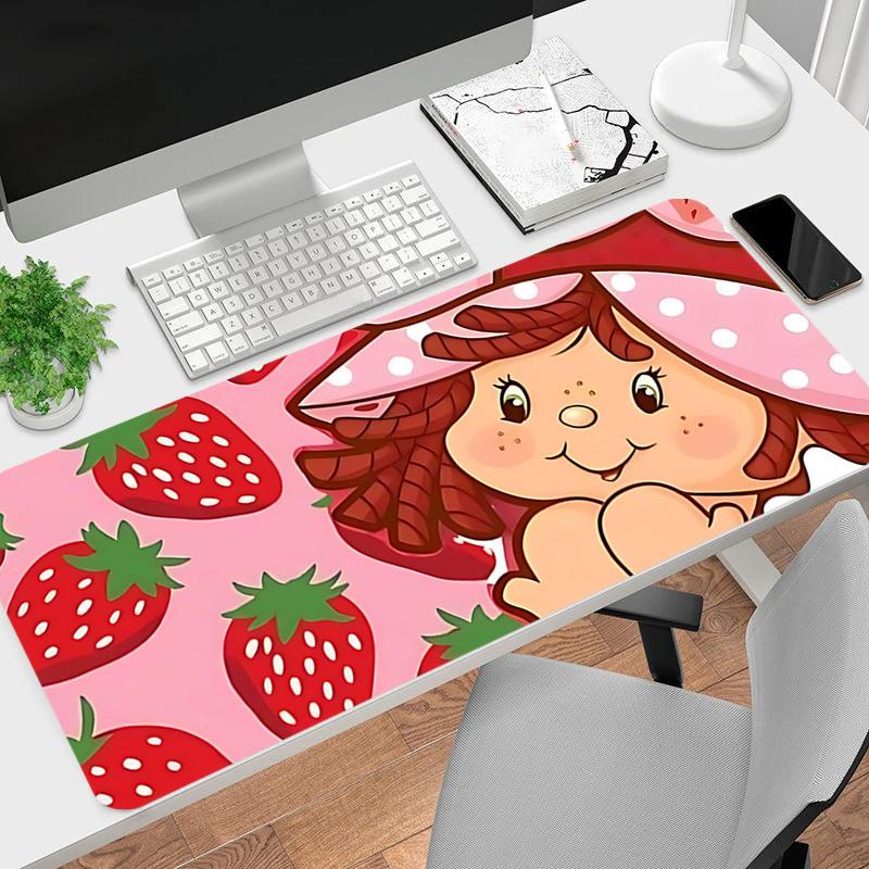 1PC strawberry girl Large Durable Mouse Pad Suitable for Office Desks, Gaming Desktops.Non-Slip Back P72