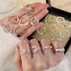 Korean plain ring ring female ins wind design opening adjustment tail ring ring ring