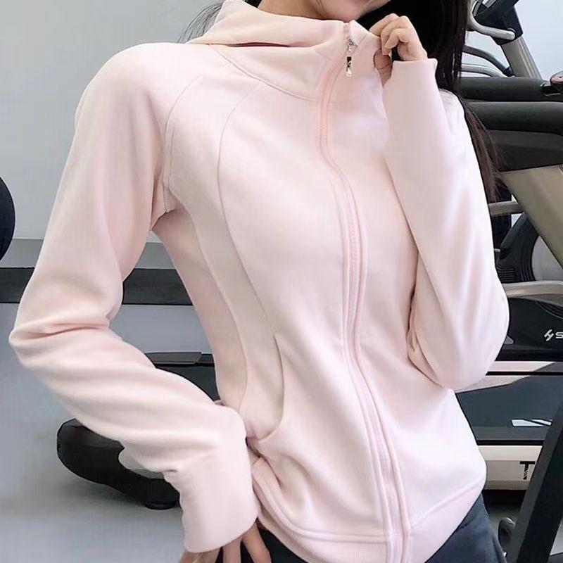 Autumn Updated Polar Fleece Sweatshirt Jacket for Women Spring and Autumn Fleece Jacket Waist-cinching Velvet Thickening Slim Fit