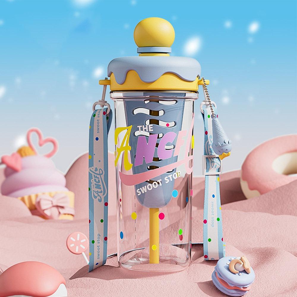 

Соломенные дорожные бутылки 880 мл Чашки для питья сока Подарки Спортивная фитнес-бутылка для воды жёлтый