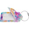 Stylish Printed Leather Luggage & ID Tag Set
