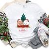Kawaii Bubu Dudu Christmas Tree Graphics Tshirt Trendy Funny Cartoon Christmas Shirt Novelty Holiday Party Couple Cotton Tees