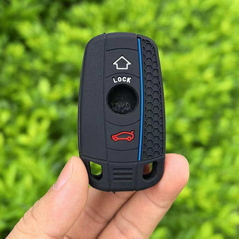 Silicone Car Key Case Cover For BMW E60 E61 E70 E81 E87 E90 E91 E92 X1 X5 X3 1 3 5 6 Series Z4 Key Protector Shell Accessories