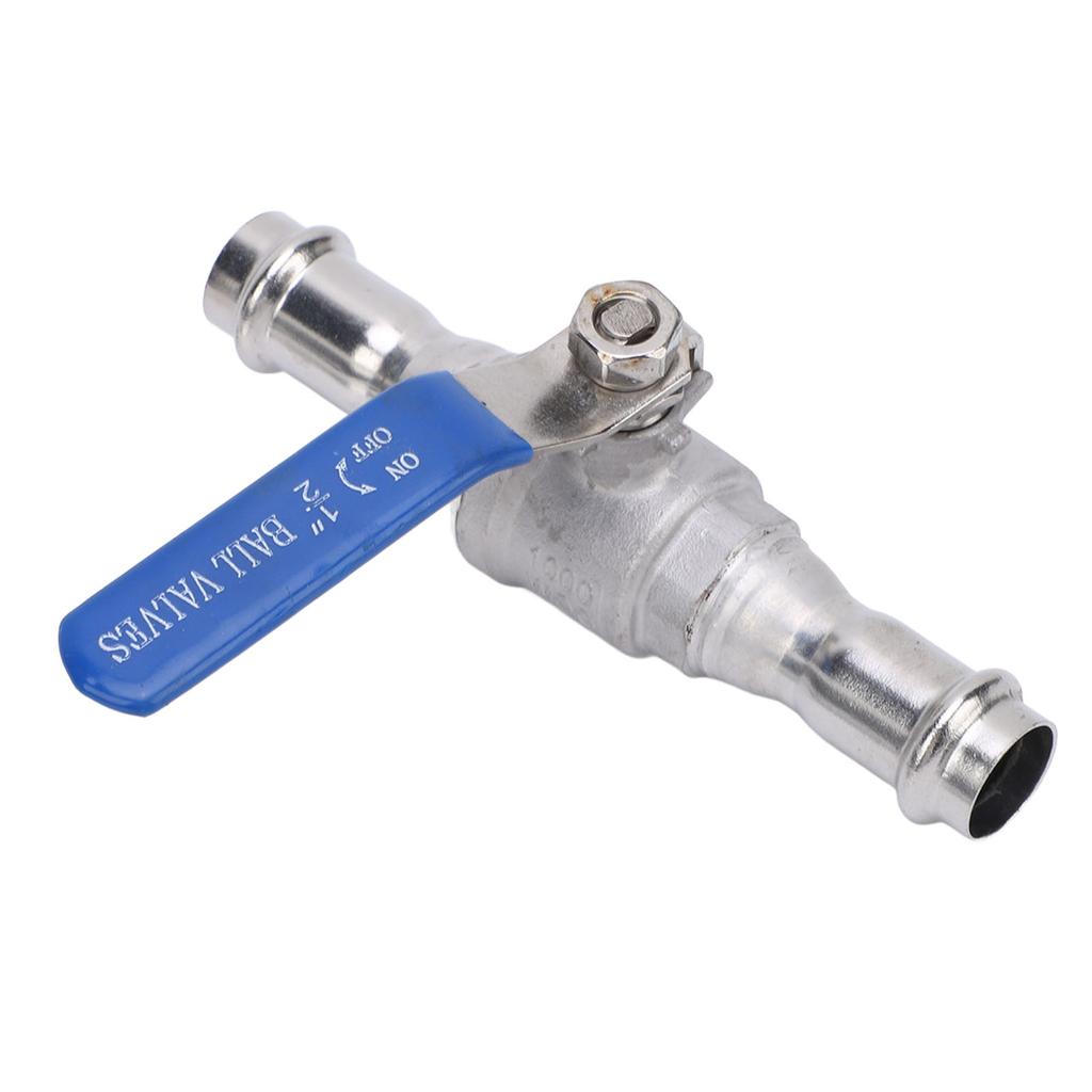 Press Ball Valve 1 2 Inch DN15 304 Stainless Steel Dual Press Connection Ball Valve for Industrial Use
