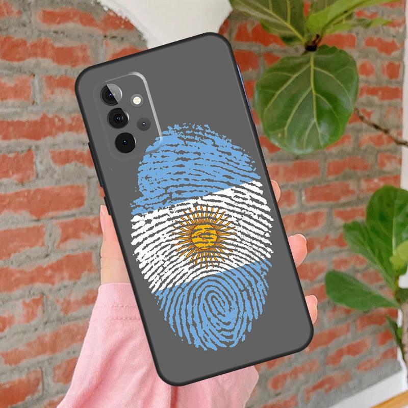 Argentina Flag Phone Case For Samsung Galaxy A54 A34 A14 A55 A35 A25 A15 A52 A32 A12 A51 A71 A13 A33 A53