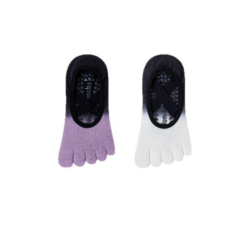 Ladies Spring Summer Gradient Cross Strap Exercise Chamber Dance Pilates Fitness Yoga Exercise Socks