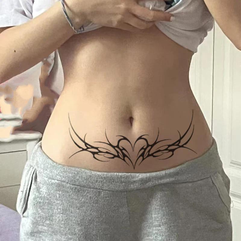 Ove Heart Wings Temporary Tattoo Long-Lasting Magic Waterproof Semi Permanent Body Decor Sticker