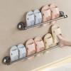 No Punching Strong Suction Cup Towel Rack Wall Mounted Towel Pole Multifunctional Single Pole