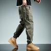 Tooling pants men's spring and summer loose large size Harlan leggings men's trendy brand ruffian handsome casual pants
