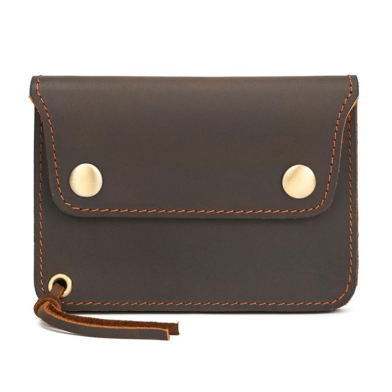 High Quality Leather Coin Purse Zipper Clip Wallet For Men Women Luxury Style Short Purse Card Holder Retro Fashion Mens Wallets