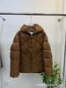 European Station Autumn and Winter New Fashion Hooded Short Rhombus Loose Large Size White Duck Down Ladies Warm Edition