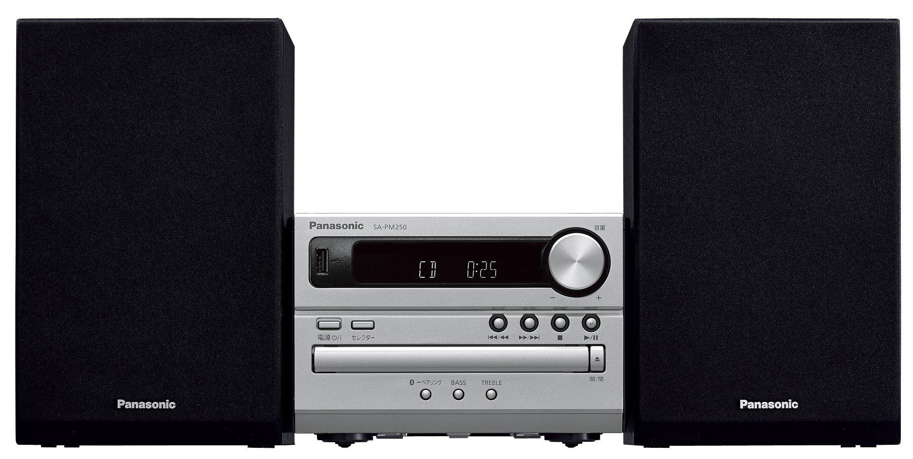 

Стереосистема Panasonic Bluetooth CD Silver SC-PM250-S