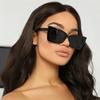 Sommermote Retro Shades Solbriller Hip-hop Firkantet Stor Innfatning Estetiske Shades Briller UV400 Solbeskyttelsesbriller