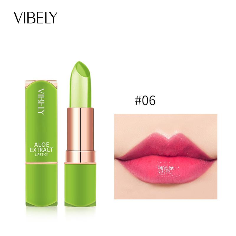 

VIBELY Jelly Change Lipstick Aloe Veority Constellation Corporal Cosmetic Seven Color Увлажняющая увлажняющая помада 06