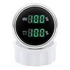 MAIMEIMI Green LED 2IN1 Dual 52mm Gauge Car Digital Water Level+Sewage Level Meter with Flash Alarm 0-190ohm,240-33ohm,0-90ohm