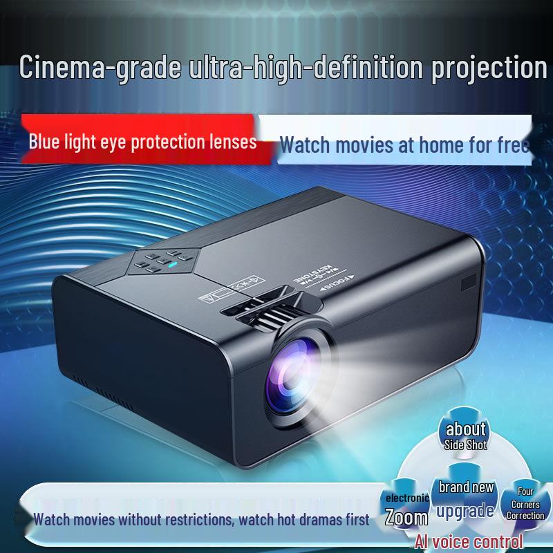 New W15 Home Projector: 5G Mobile Screen Casting for Bedroom or Dorm