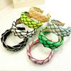 PROLY New Fashion Women Headband Wide Side Braided Hairband Individuality Hand-woven Headwear Girls Hair Accessories