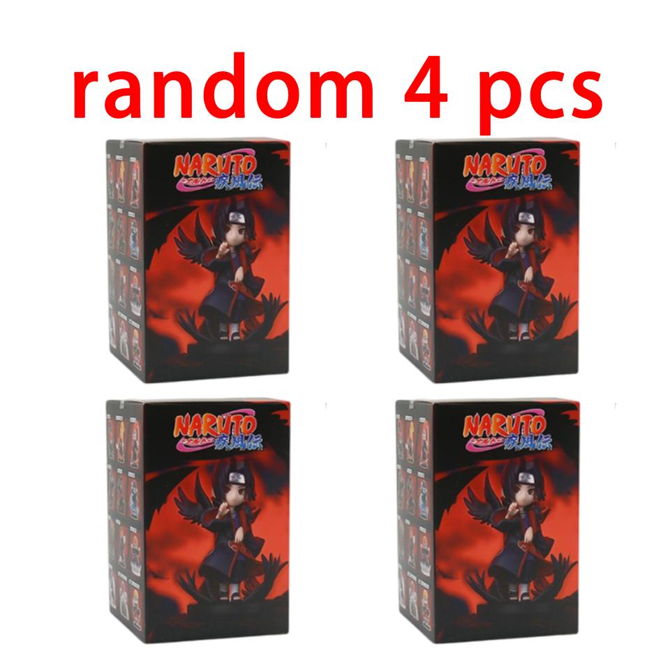 12Pcs Anime Naruto Shippuden Akatsuki Arc Series Blind Box Figures Toys Mystery Box Surprise Ornament Christmas Halloween Gifts