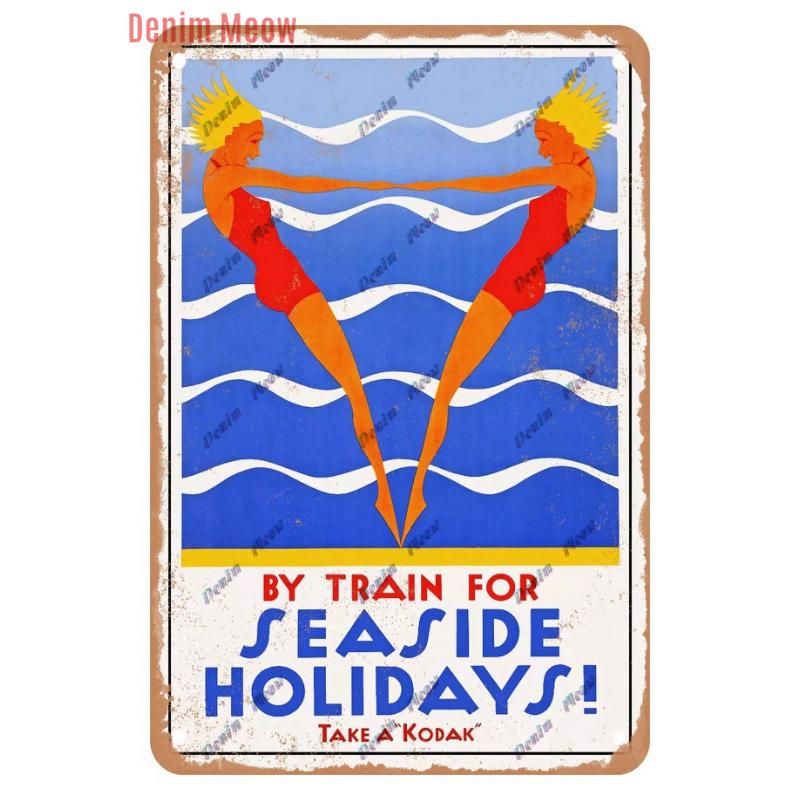 Vintage Sea Turtle Decor, Sea Snail, Metal Tin Sign, Nautical Beach Ocean Theme, Retro Seaside Underwater Summer Plates, WY283