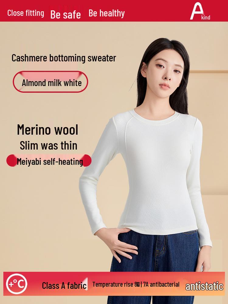 

New Women s Wool-Blend Thermal Underwear Set - Skin-Beautifying Autumn Base Layer S (80-100 jin)