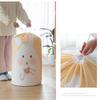 Cartoon Bear Collapsible Storage Bag Transparent Storage Organizers Clothes Blanket Baby Toy Basket Travel Suitcases Quilt Bags