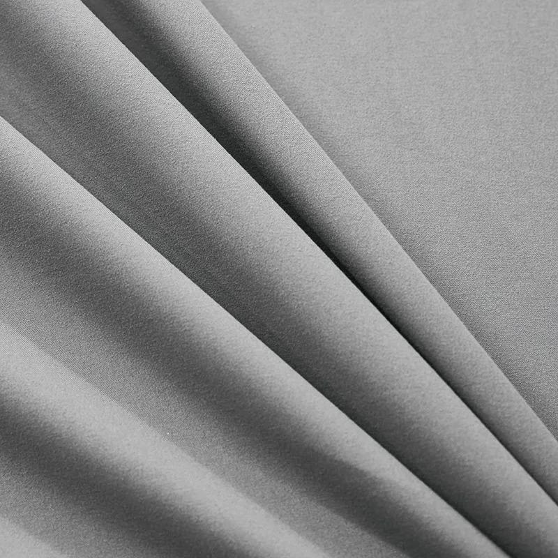 2025Solid Color Bed Sheet Single Piece Skin-Friendly Plain Bed Cover Bed Sheet Non-Slip Mattress Protector