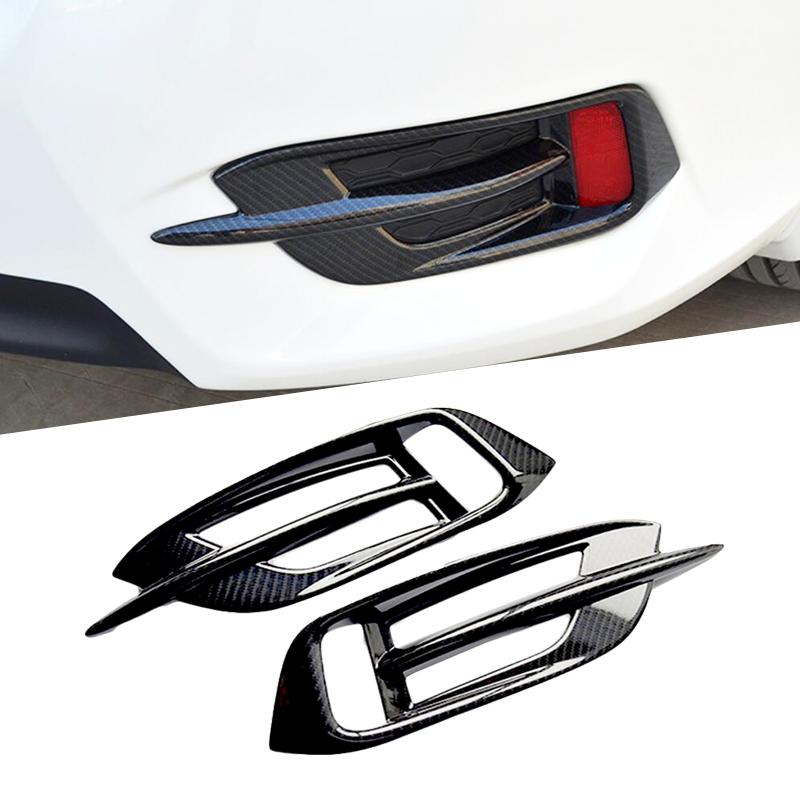 Door Bowl + Door Handle Cover  ABS Carbon Fiber Exterior Car Accessories For Honda Civic 10th 2016 2017