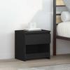 vidaXL Bedside Tables 2 Pcs. Black 40x30x39 Cm Wood-based Material