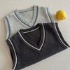 Boys Cotton Knit Vest Spring Autumn Preppy