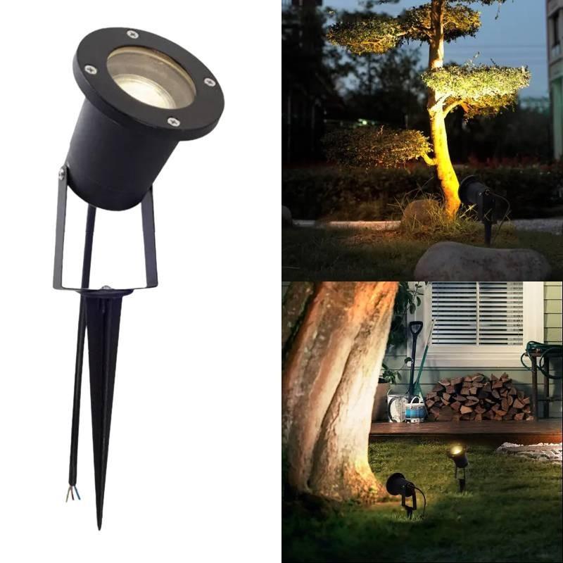Premium Aluminum Waterproof Gu10 Garden Stake Light Ideal For Trees And Lawns