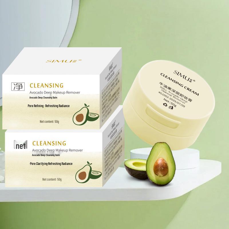 Silk Avocado 3-in-1 Deep Cleansing Makeup Remover Balm for Eyes, Lips, and Face