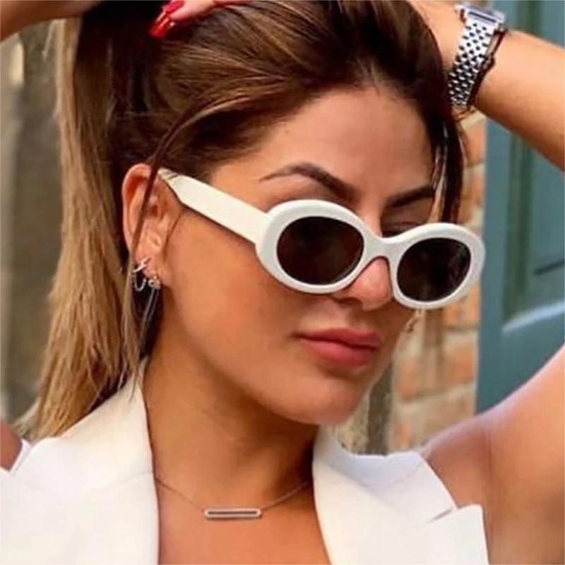 Fashion Oval Women Sunglasses Shades Uv400 Brand Designer Mens Retro Round Leopard Sun Glasses Modern Sunglasses For Women