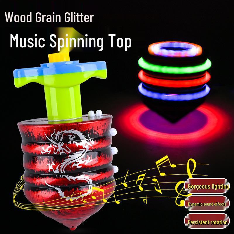 Kids' Light-Up Music Spinning Top