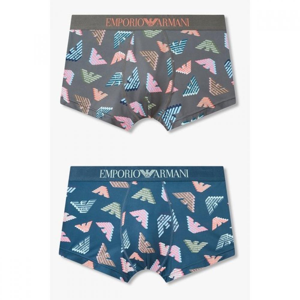 Emporio Armani Men S 3d Logo Pattern Print briefS Set S(95)