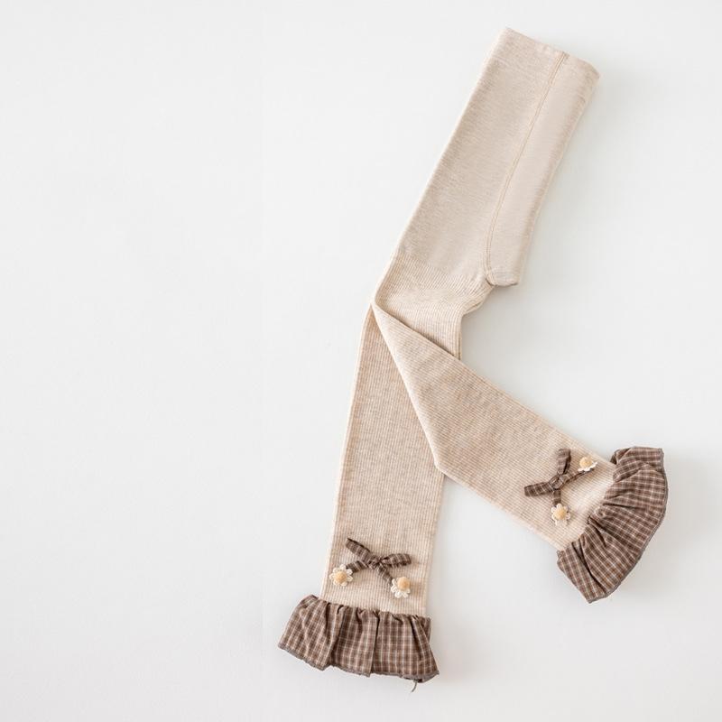 

Baby Girl Leggings Tights Baby Pantyhose Child Toddler Lotus Leaf Lace Pant Cotton Knitting Trousers For Kid Infant Legging Winter XL