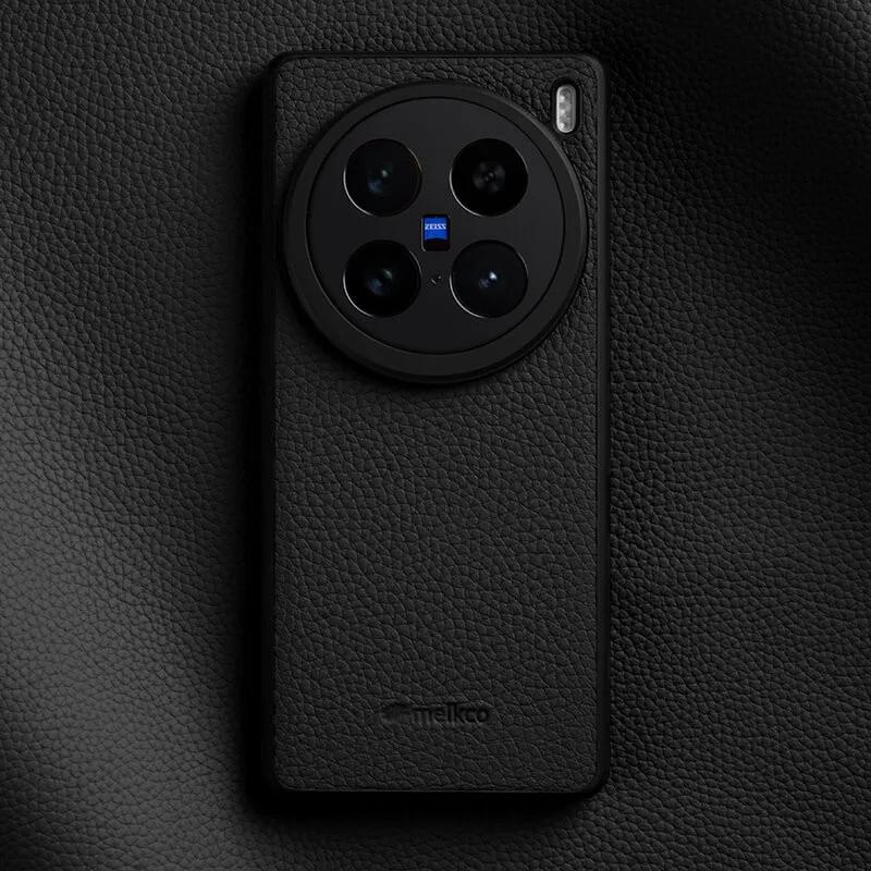 Melkco Premium Genuine Cowhide Leather Case for Vivo X100S Pro X200P X100 Ultra X200 Pro Mini Higher Camera Bumper Phone Cover