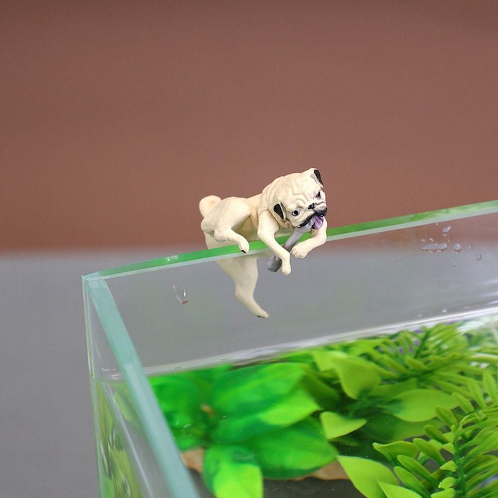 

Delicate Dog Miniatures Small Fish Tank Dog Ornament Multipurpose Fish Tank 3