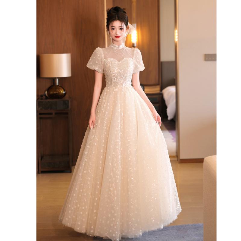 Small Dress High-end Light Luxury Dress Women's 1011 New Adult Ceremony Graduation Ceremony Advanced Sense Art Test Fairy Evening Dress