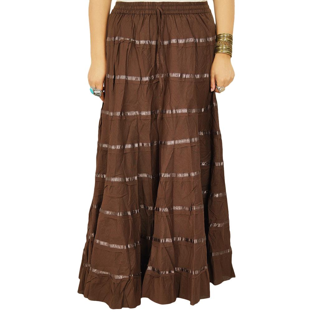 Women Fashion Beach Hippie Boho Gypsy Clothing Lace Casual Skirt