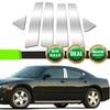 For 2006~2010 Dodge Charger Door Trim Pillar Posts Chrome Cover Decorations 6PCS