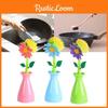 Handle Long Flower Pan Brush Storage Bottle Cleaner Creativity Tool Decoration
